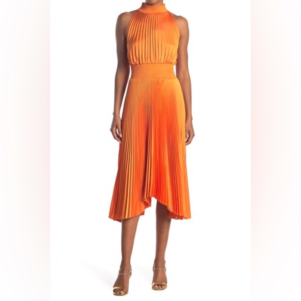 A.L.C. Renzo midi dress in orange